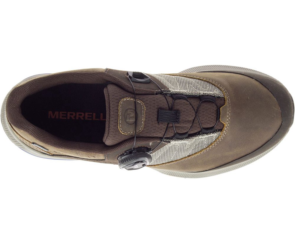 Buty Trekkingowe Merrell Damskie Brązowe - Zion Boa Gore-Tex® - 953062-KDH